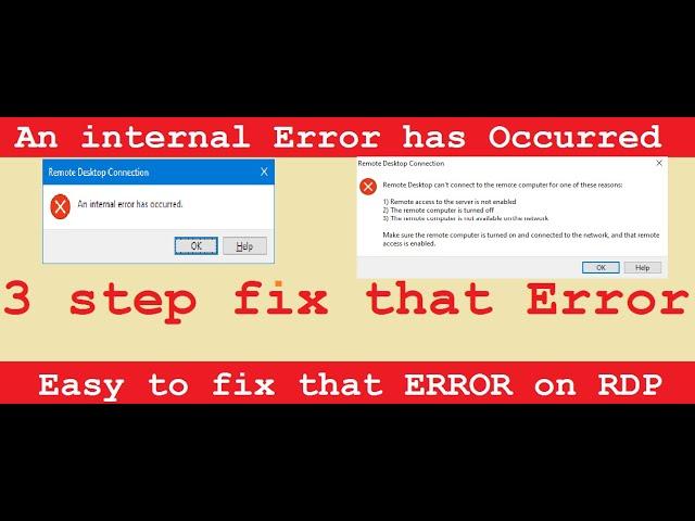 An Internal Error has Occurred in Tsplus || Fix That Issue On #RDP || #Fix that Error | #tsplus