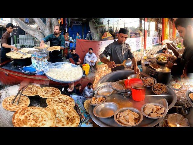 Siri Paye in Breakfast | Street food in Afghanistan | Parati | Milk | Early Morning food | Nashta