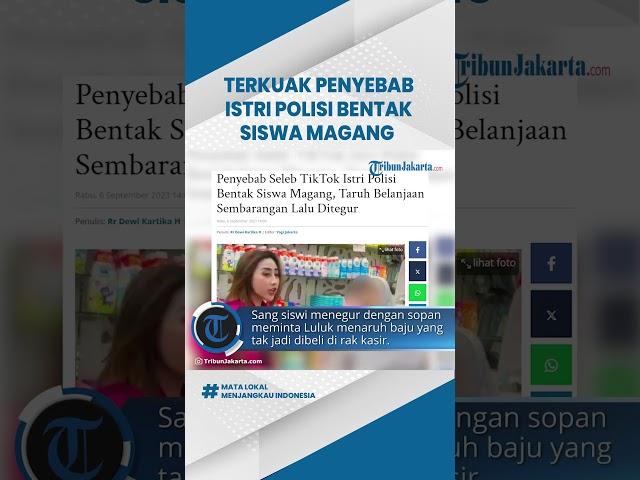 Penyebab Seleb TikTok Istri Polisi Bentak Siswa Magang, Tak Terima Ditegur Taruh Barang Sembarangan