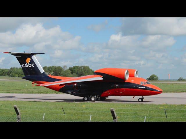 Cavok Air | Antonov AN72 | UR-CKC | Great Sound Takeoff At East Midlands Airport | HD