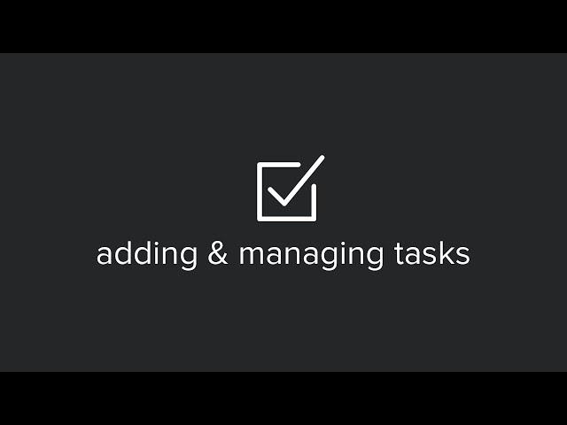 Getting Started 6 - Tasks