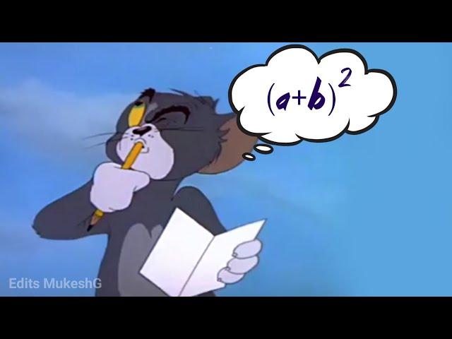 Math Exam | Funny meme | Tom and Jerry | Edits MukeshG