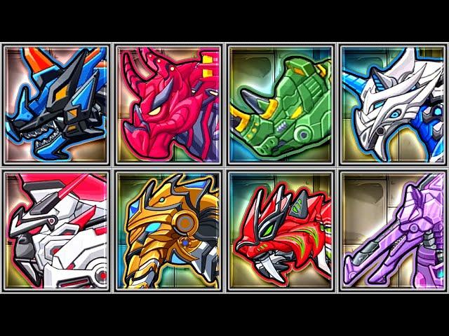 Dino Craft - All 8 Dino Mechs - Assembly & Fight