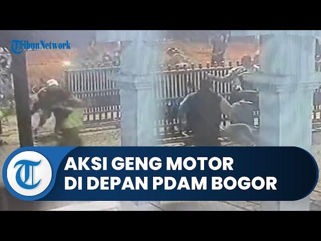 Bogor Hari Ini: Dikejar Geng Motor Bersenjata Tajam, 2 Orang Tersungkur di Depan PDAM Kota Bogor