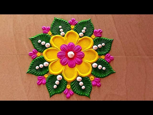 simple rangoli design. small rangoli design.Beautifulrangoli designattractive rangoli