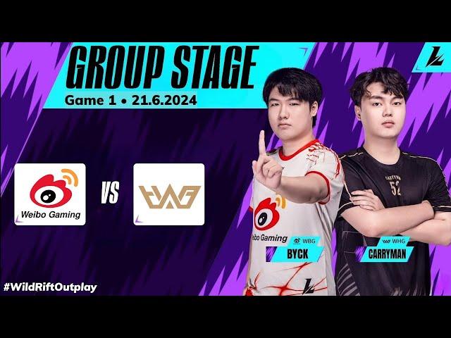 WBG vs. WHG • Game 1 (Bo3) | Group Stage | WSL Summer 2024