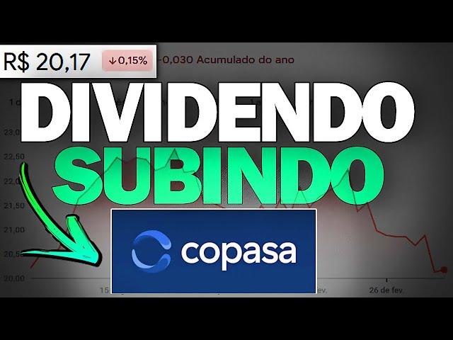 CSMG3: SUPER DIVIDENDO DA COPASA É SUSTENTÁVEL. VALE A PENA INVESTIR PENSANDO EM RENDA PASSIVA