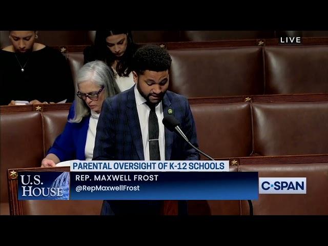 Dem Maxwell Frost: Law Protecting Kids From Sexualization In Schools "Infringes On Parents' Rights"