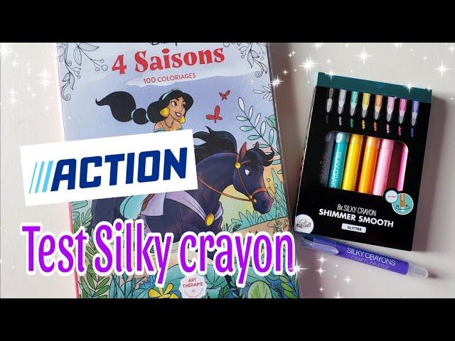 Action nouveauté Silky crayon test et tuto ciel.