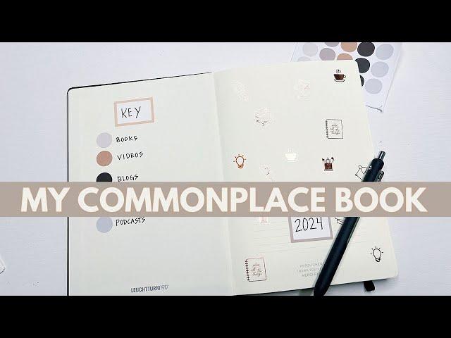 Setting Up My Commonplace Book | Create a Learning Notebook