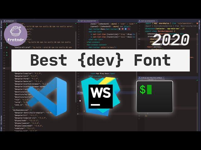 Best developer font 2020. {{ }}