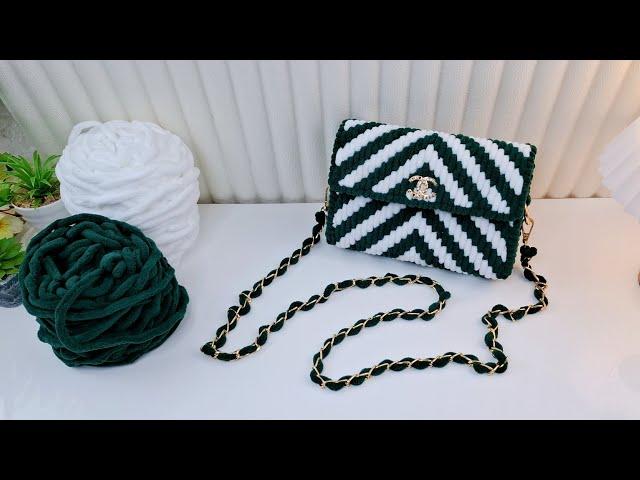 PLASTIC CANVAS BAG TUTORIAL |  MESH BAG DIY #canvasbag #plasticcanvas #plasticcanvasbag #yarncraft