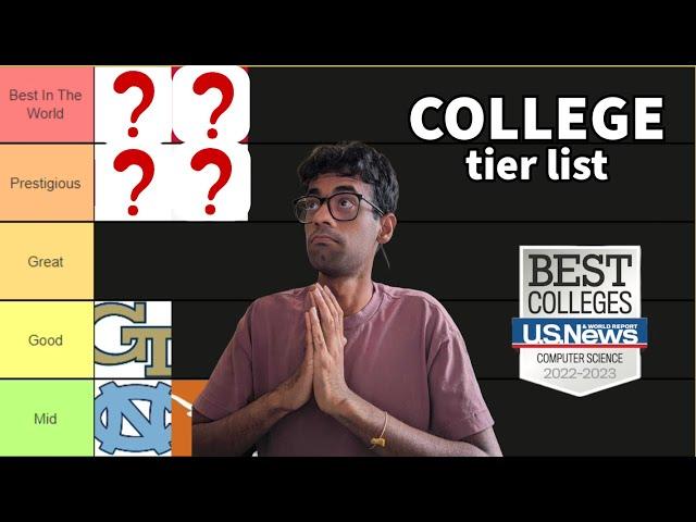 TOP 30 COMPUTER SCIENCE COLLEGES (US News Rankings Tier List)