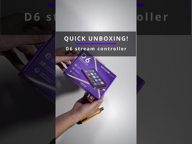 Fifine ampligame D6 stream controller : Quick unboxing!