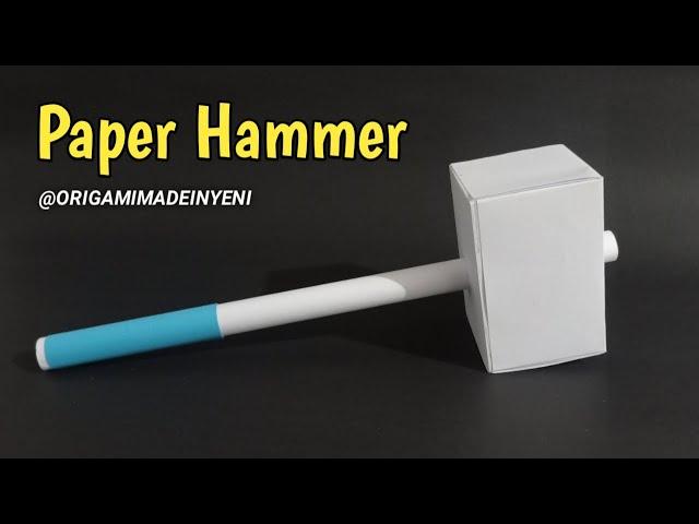 HAMMER Paper - How To Make a Paper Hammer - Easy Origami