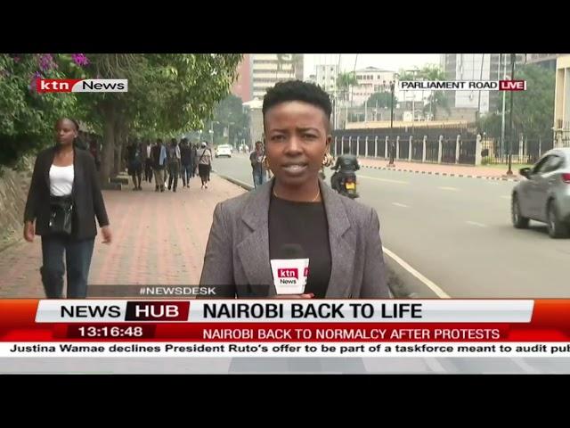 Nairobi back to normalcy after Gen-Z protests