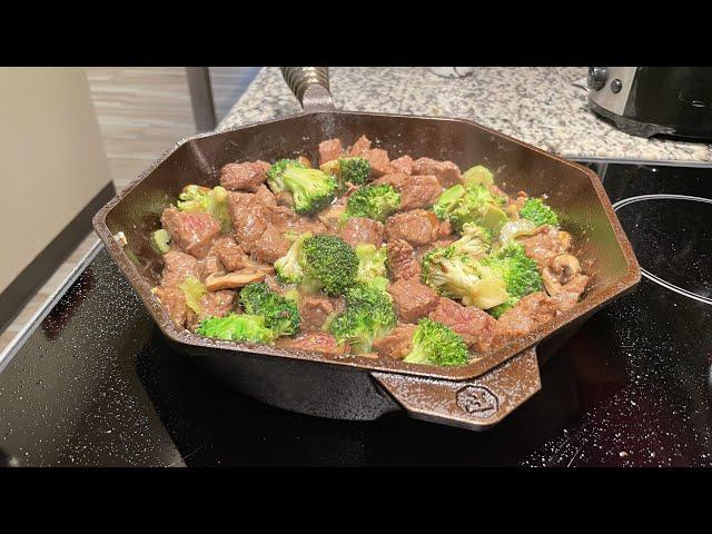 Finex No.12 Cast Iron: Beef Broccoli Stir Fry