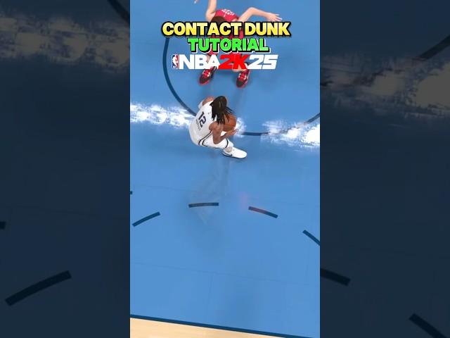 NBA 2K25 FINISHING TIPS: HOW TO CONTACT DUNK ON NBA 2K25! #nba2k #2k25 #nba2k25