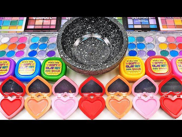 Satisfying Video How To Make Soda Slime Mixing Glitter Eyeshadow Glitter Makeup Cosmetics GoGo ASMR