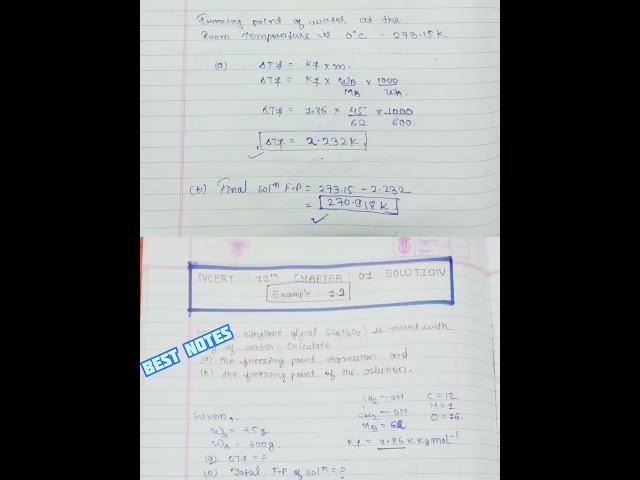 EXAMPLE 1.9 CLASS 12 CHEMISTRY||EXAMPLE CLASS 12 CHEMISTRY SOLUTION#boards2024 #chemistry