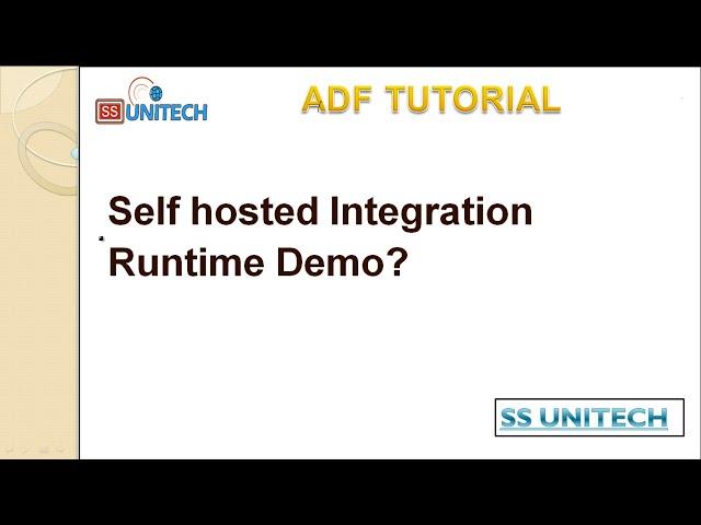 Setting up Self Hosted Integration runtime in Azure Data Factory | ADF tutorial part 17