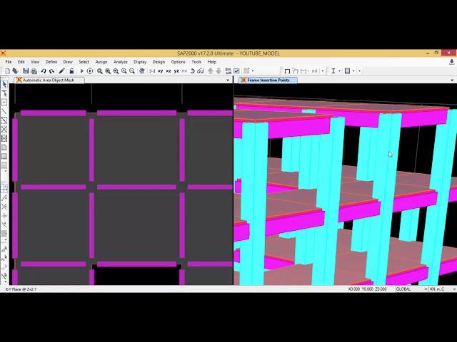 Sap2000 v17_7 Meshing ||Construction and Design Academy