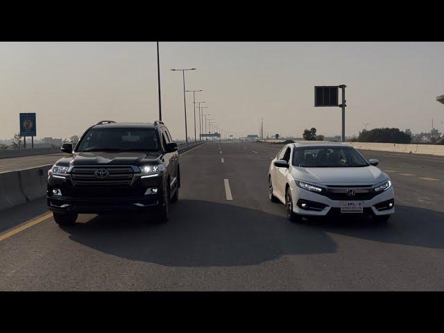 Land Cruiser vs Honda Civic 2020 - DRAG RACE!