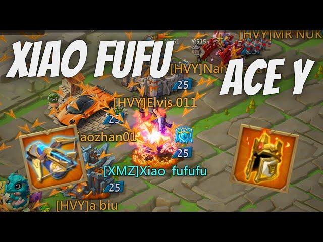 Lords Mobile - Emperor CLASH!!! Xiao Fufu taking on ACE Y and DING Xi