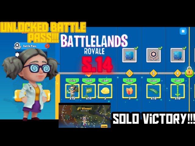 UNLOCK NEW SEASON'S BATTLE PASS! Season14 Battlelands Royale Solo gameplay