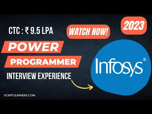 Infosys power programmer interview experience 2023 | Java | CTC : 9.5 LPA | Specialist programmer