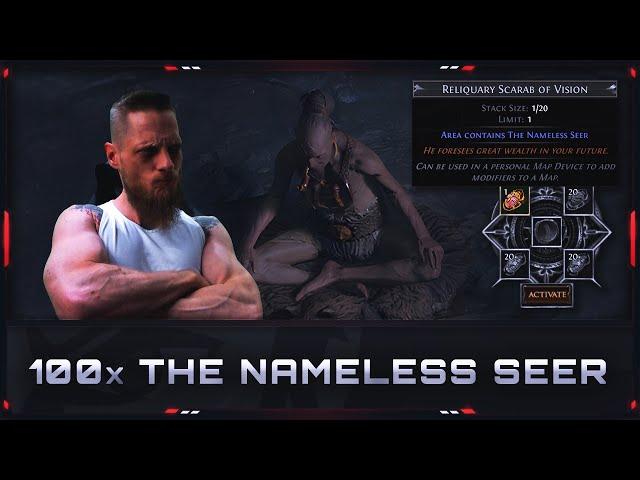 [PATH OF EXILE | 3.24] – 100x “THE NAMELESS SEER” – RELIQUARY SCARAB OF VISION GAMBLE!