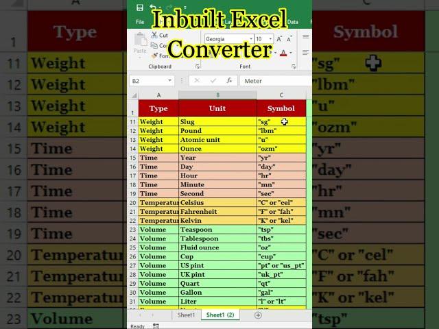 Convert Inch To Centimeter Convert Mile To Kilometer In Excel Convert Gram To Pound In Excel