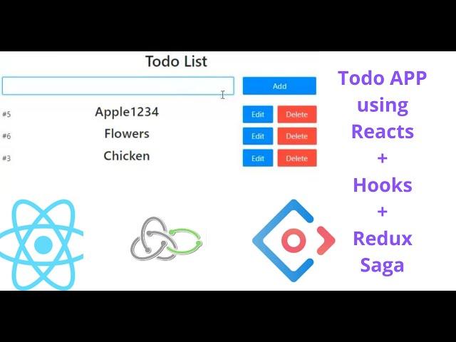 Build TODO App with React + Hooks + Redux Saga