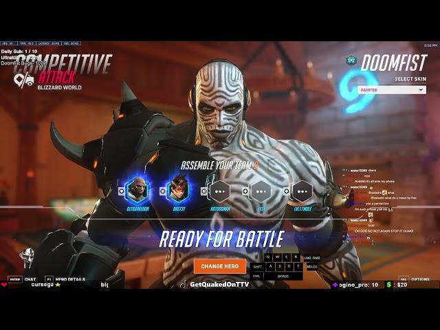 GETQUAKEDON DOOMFIST GAMEPLAY  - OVERWATCH 2 SEASON 12