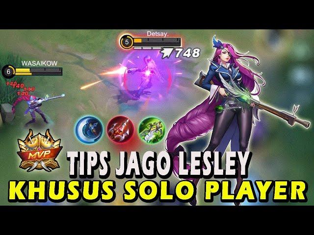 CARA MAIN LESLEY TERBARUBUILD EMBLEM DAN ITEM LESLEY TERSAKITGAMEPLAY LESLEY-MOBILE LEGENDS #mlbb