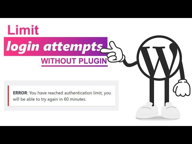 Limit Login Attempts in WordPress without plugins [03]