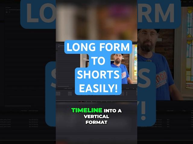 Transform Long Videos into Engaging Shorts in DaVinci Resolve #davinciresolve