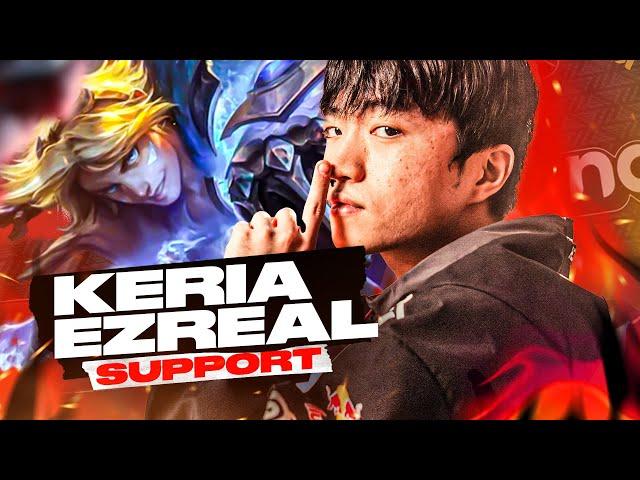 KERIA PLAYS EZREAL SUPPORT - T1 VS FOX