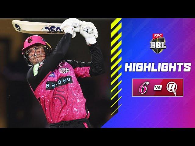 Sydney Sixers v Melbourne Renegades Match Highlights | #BBL14