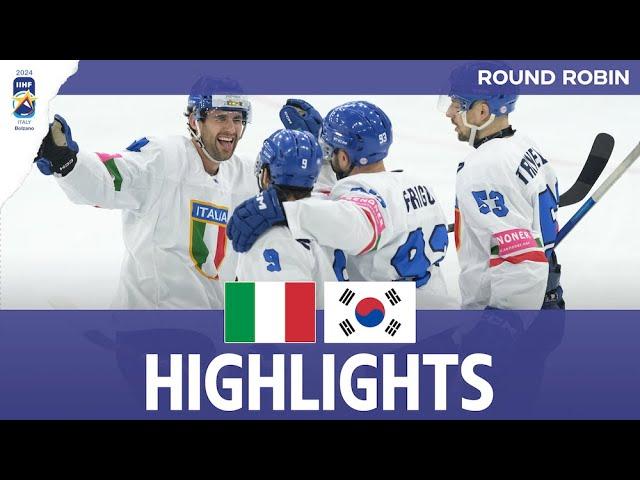 Highlights: Italy vs Korea | 2024 #MensWorlds Division 1A