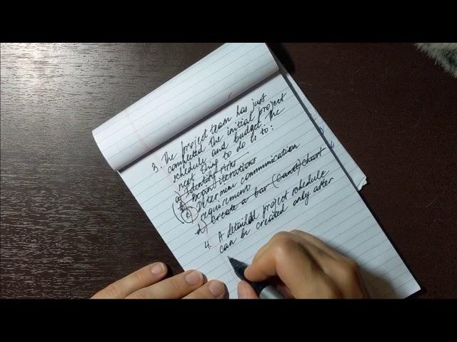 ASMR Writing w/Pen Project Management Questions, Soft Spoken