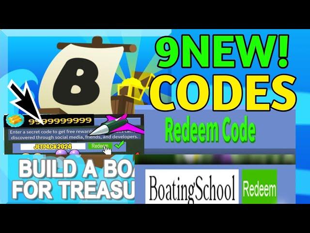 UPDATE BUILD A BOAT FOR TREASURE ROBLOX CODES JULY 2024 | ROBLOX CODES JULY 2024