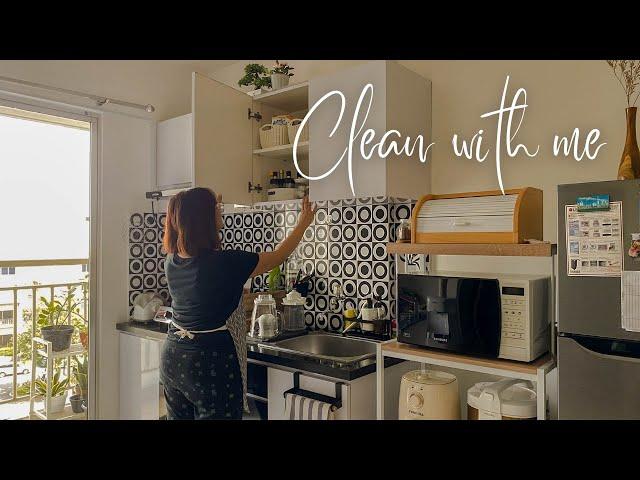  Aesthetic Clean With Me | Living Alone In Apartment