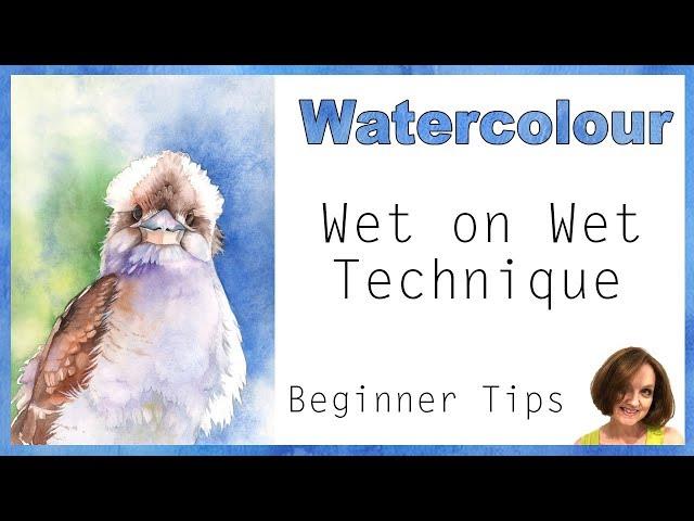 Wet in Wet Watercolor Technique // Beginner Watercolor Techniques 
