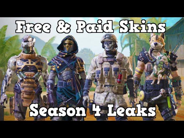 SEASON 4 LEAKS | All Free, Lucky Draw, Crate, & Bundle Characters Skins | COD Mobile | CODM