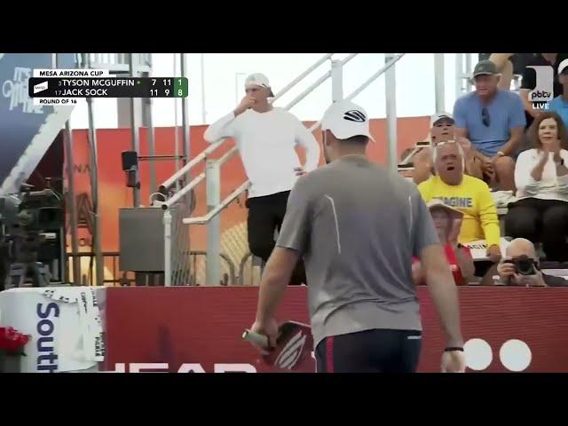 Jack Sock BEATS WORLD #3 Pickleball Player Tyson McGuffin!!! HIGHLIGHTS Mesa Arizona Cup 2024