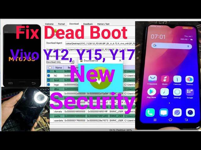 how to fix dead boot vivo Y12 ,Y15  And Y17 new security by sp flash tool 29/03/2023