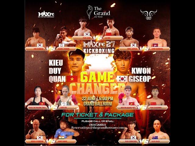 The kickboxing world series MAX FC 27 IN VIETNAM,