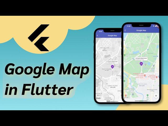 Google Map in Flutter Tutorial | Custom Map Marker | InfoWindow | Custom Map Style