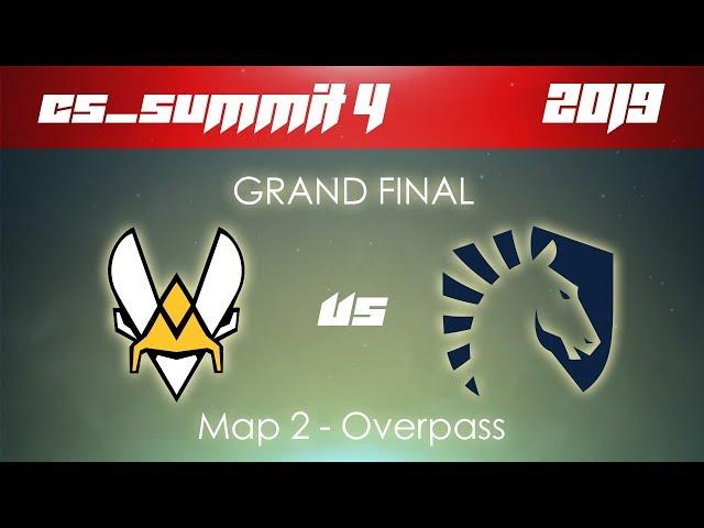 CS:GO - Vitality vs. Liquid [ Overpass ] Map 2 - Grand Final - cs_summit 4 | 2019